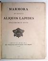 GEOLOGY & MINERALOGY  WIRSING, ADAM LUDWIG. Marmora et adfines aliquos lapides coloribus suis.  1776